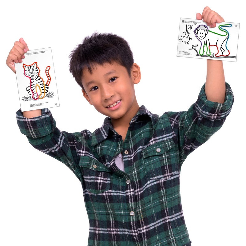 WikkiStix Animal Activity Pak - Features 12 Zoo Animals with Hands-on Activity and Fun Fact on Each, Made in The USA! Multiple Colors ! - Image 4